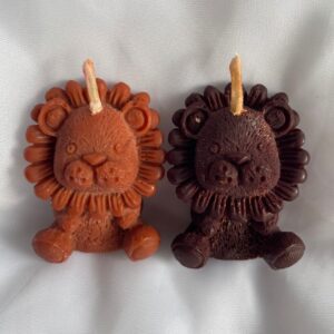 vela corazón cuenco de madera