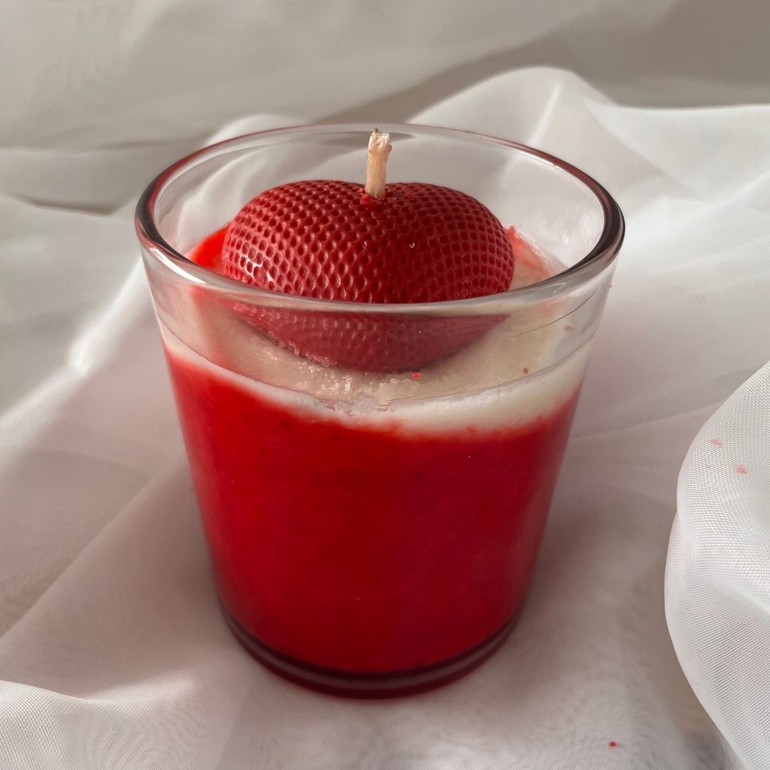 vela corazón cuenco de madera