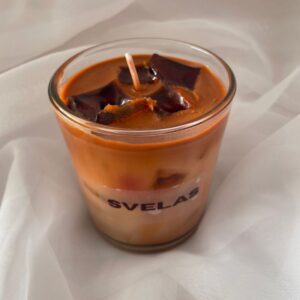 vela corazón cuenco de madera