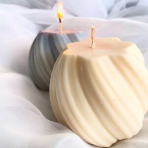 vela corazón cuenco de madera