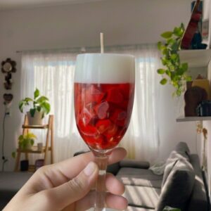 Vela en Copa "Corazones Flotantes" | Edición Amor & Dulzura